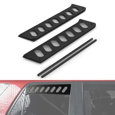 BEVINSEE Aluminium Rear Door Window Vents For Toyota 4Runner 2010-2021 5th Gen