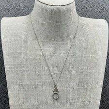 Wicked Necklace Silver 925 Roman Numeral Pendant Chain Womens Musical Jewelry