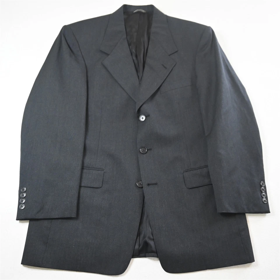 Винтажный Stafford Hart Marx 37R 38R 32x32 серый 100% шерсть США мужская куртка брюки костюм - Изображение 2 из 4