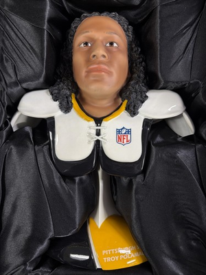 #ad #ad New Troy Polamalu 12quot; Statue Player Sculpture iAM Pittsburgh Steelers Bust Wow $599.00