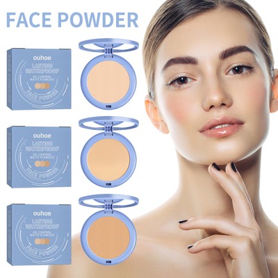 Face Powder Waterproof Oil Control Flawless Makeup Powder Natural Breathable