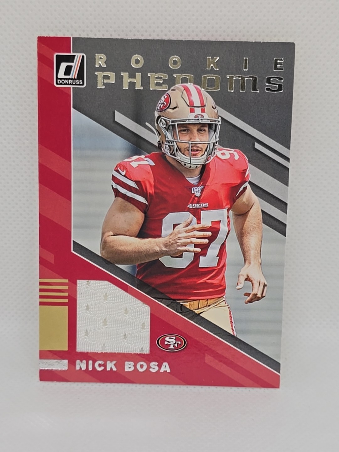 Nick Bosa Panini Donruss Rookie Phenoms Jerseys #RPJ18 Base