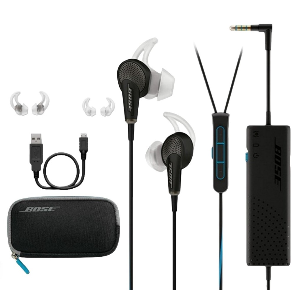 Bose QuietComfort 20 Wired QC20 Noise Cancelling Headphones Black