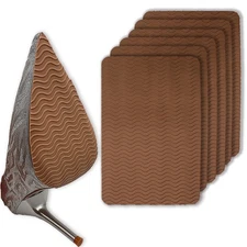Shoe Sole Protectors Cuttable Anti-Slip Sole Guard Brown 3.9 x 6.7 Inch Set