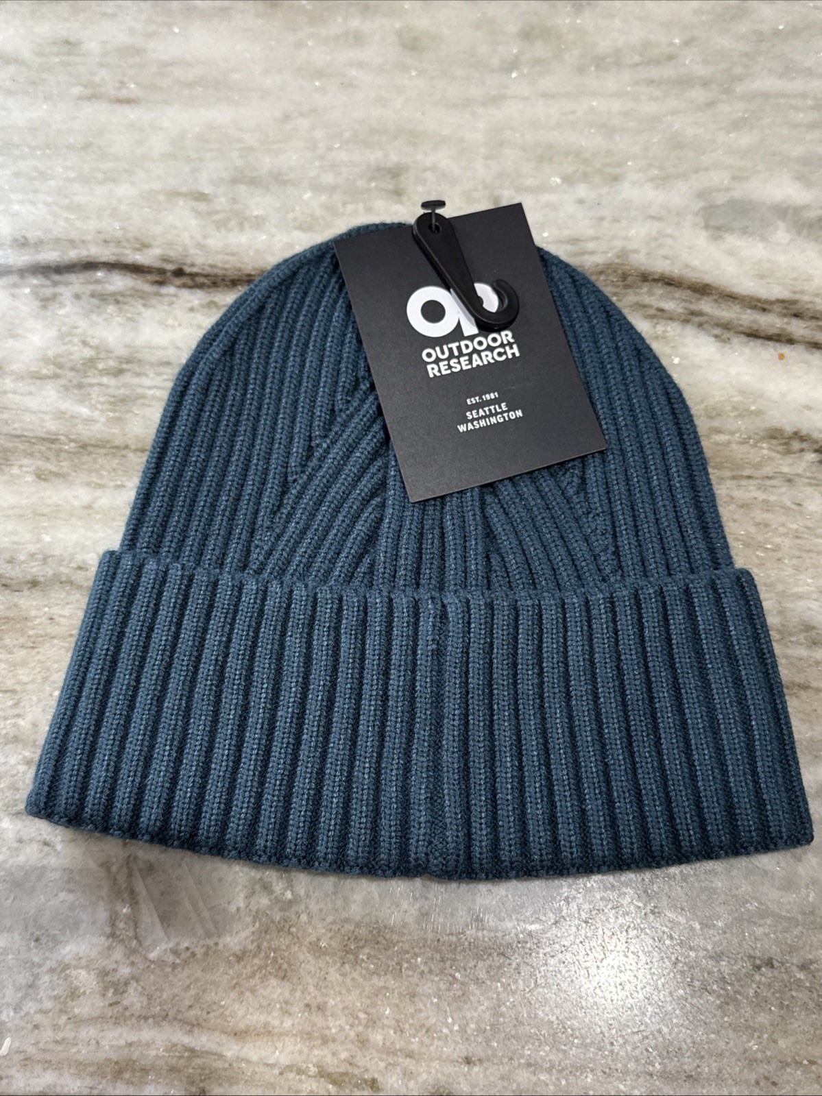 Outdoor Research Aberdeen Beanie - Harbor Teal - Fitted- One Size - NWT