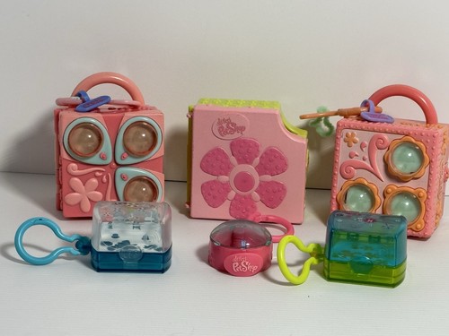 Littlest Pet Shop Lot of Teeniest Tiniest Mini Pop-Up Playsets & Pet