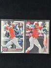 Topps Bowman Shohei Ohtani Angels MLB Card Lot of 2 - 2021 2019