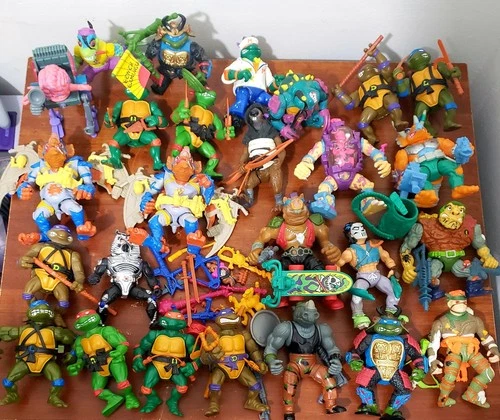 Ninja Turtles TMNT Collectible Figures Set All Vintage 27 Total NM 99% Complete