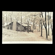 Eleanor Camp Lake Geneva Wisconsin Rec Hall and Lawn Postcard C R Childs Co