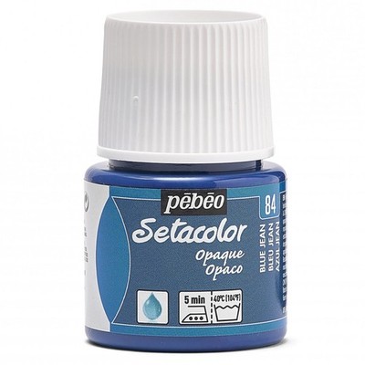 Setacolor Opaque Fabric Paint 45ml Blue Jean