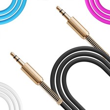 3ft Aux Cable 3.5mm 1/8" Male to Male Stereo Auxiliary Car Audio Cord