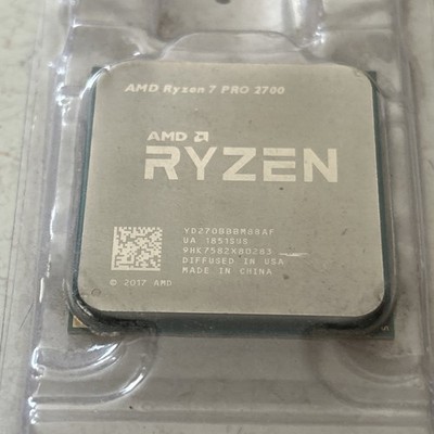 AMD Ryzen 7 Pro 2700 3.2 GHz Socket AM4 Desktop CPU YD270BBBM88AF