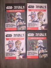(4) packs Star Wars Rivals Character Booster Packs 2 DARK 2 LIGHT  SERIES 1