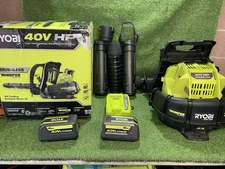Ryobi 40V HP Brushless Whisper Series Backpack Blower Kit W/ Batteries & Charger