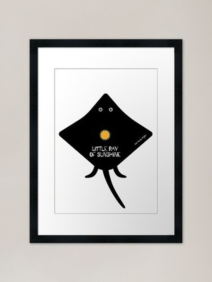 Kleiner Sonnenstrahl gerahmtes Kunstwerk P gerahmt Wandbild Poster Leinwanddruck Bild