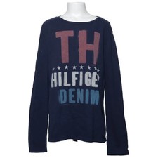 Tommy Hilfiger, Langarmshirt, Größe: 164, Blau/Mehrfarbig, Baumwolle, Print #BVj