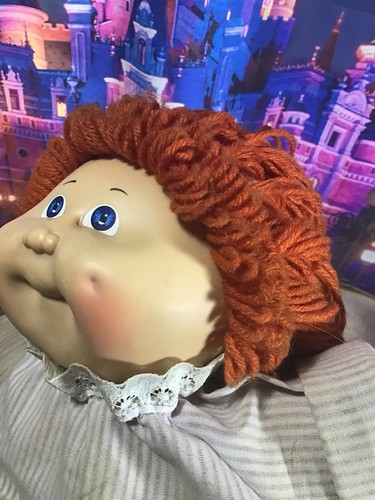 Vintage Cabbage Patch Kids pelo rojo ojos azules 1982 - Imagen 11 de 11
