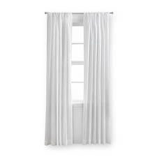 100 Cotton Indoor Sheer Rod Pocket Single Curtain Panel , White , 50" W x 63"L