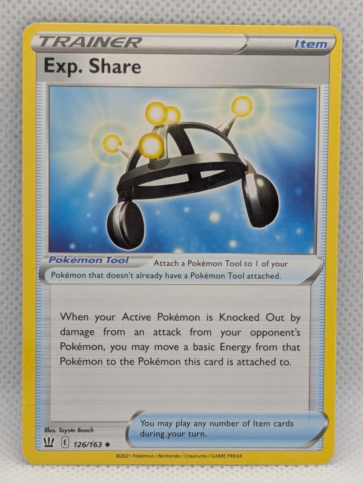 EXP. SHARE 126/163 UC BATTLE STYLES POKEMON LP EXP. SHARE