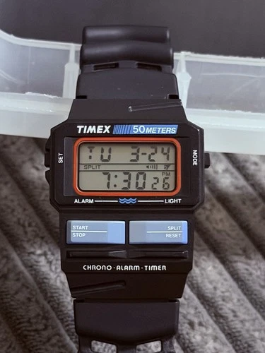 Rare/Vintage Timex Marathon/Blue Lightening (1990s) - Great Condition