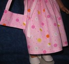 Fits 18" American Girl Doll -Easter Bunny Dress in Pink with Ribbon and Purse — photo 3