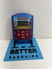 Hangman Electronic Handheld Game 1995 Transparent Milton Bradley Tested