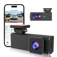 Dash Cam Front and Rear, 4K 1080P Full HD Dash Camera for Cars, with 64GB Car...