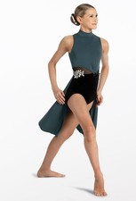 Dance Pre-Owned Costume Weissman 14719 Medium Adult Teal Contemporary