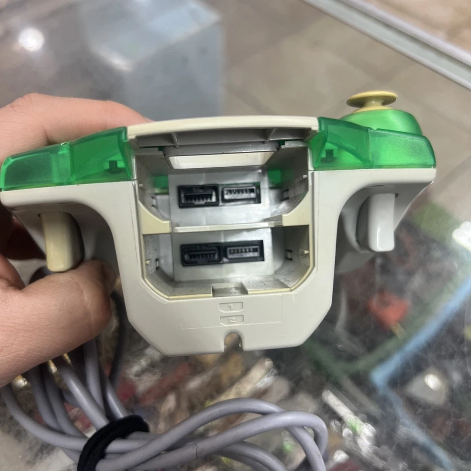 Pad controlador Gamepad verde transparente Sega Dreamcast modelo OEM probado HKT-7700 Foto 2 de 4