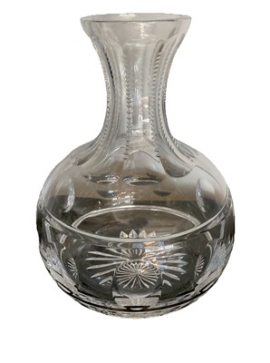 William Yeoward Hand Cut Crystal Decanter 8.5 Inches Tall