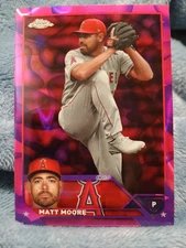 2023 Chrome Update #USC133 Matt Moore, Angels - Magenta Lava Parallel  (25/299)
