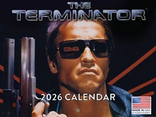 Terminator Calendar 2026 Official Movie Memorabilia Monthly Wall 12 Month Made I