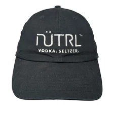 NUTRL Vodka Seltzer Baseball Cap Black One Size Adjustable Embroidered 6 Panel