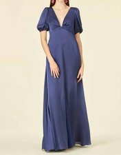 Sachin & Babi Alli V-Neck Short Sleeve Gown Size 12