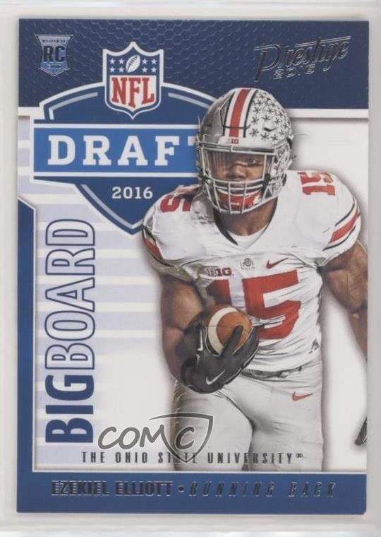 2016 Panini Prestige Draft Big Board Ezekiel Elliott #3 Rookie RC 11q6