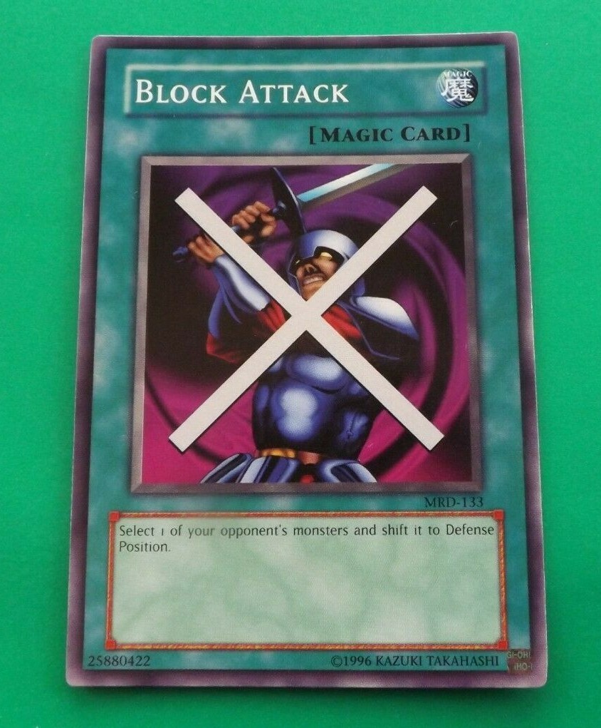 YuGiOh! Card BLOCK ATTACK - MRD-133 - Never Played