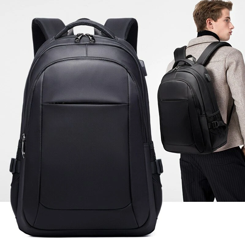  Leather Laptop Backpack, 15.6 Inch Waterproof