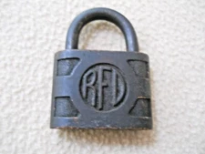 Vintage ACME RFD Padlock / Solid Brass with 2 Keys