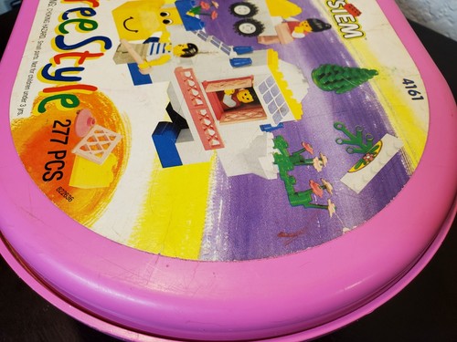 LEGO System Pink Carrying Case - 4161 Freestyle RARE Vintage from 1995 - Picture 7 of 12