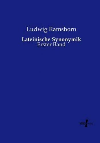 Thumbnail - Lateinische Synonymik Erster Band 3079