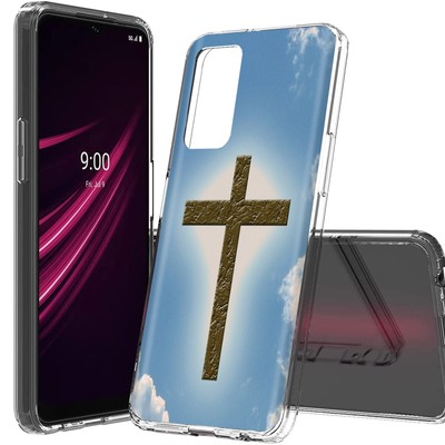 Total Guard Cover Case for T-Mobile REVVL V+ Plus 5G, Cross Sky