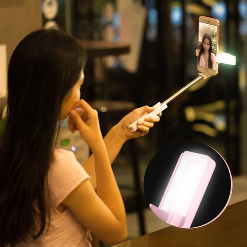 Selfie Stick with LED Fill Light Bluetooth Remote Extendable Phone Holder - Bild 12 von 12