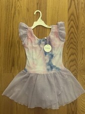 Arshiner Girls Ruffle Sleeve Ballet Dance Dress Tutu Skirted Leotard