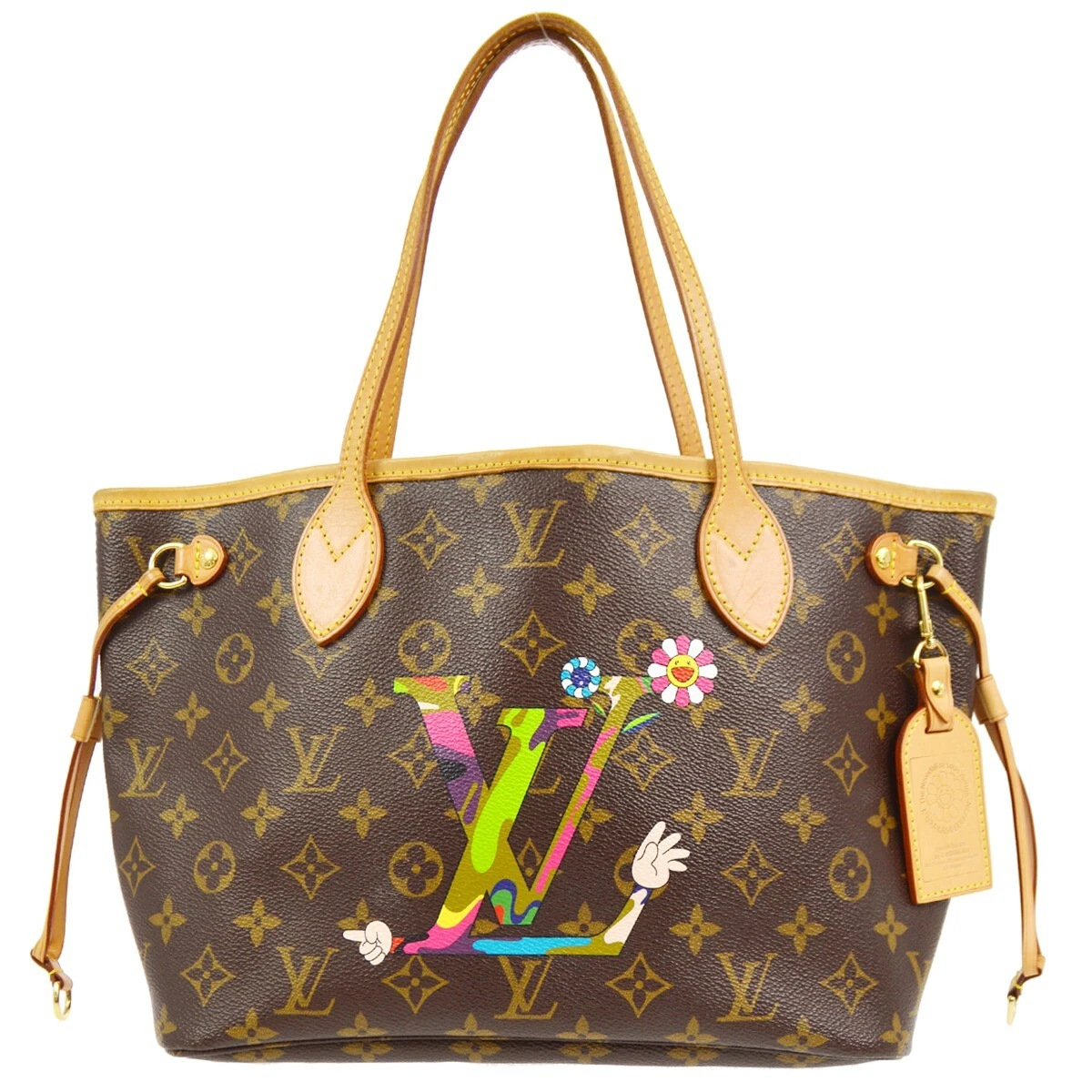 Louis Vuitton LV Hands Neverfull PM Hand Tote Bag Murakami M95559 