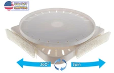 Instant Rotating Wedge Shelf Suction Grip Hanging Kitchen Bathroom Spinning 