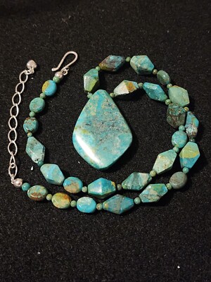 Jay King Mine Finds Seven Peaks Turquoise 925 Necklace