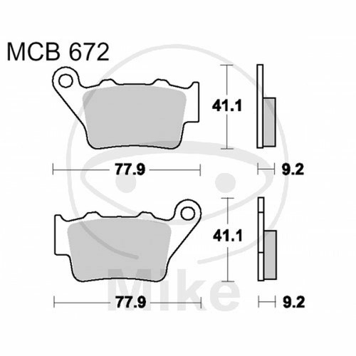 Pastiglie Anteriore Posteriore MCB672 MCB834 Set Pastiglie Freno TRW Per KTM Duke/RC 125 200 390 - Anteriore E Posteriore, Materiale Organico NAO Freni Ktm Materiale Nao