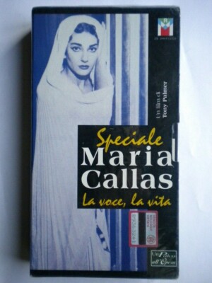 VHS Nuovo speciale Maria Callas voce vita opera film tony Palmer fabbri no DVD