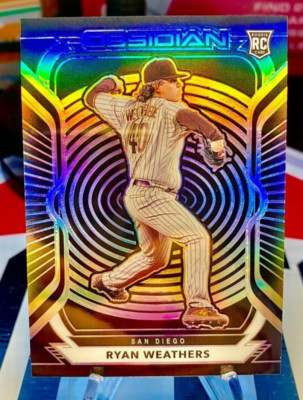 2021 Ryan Weathers Panini Obsidian Baseball Silver Prizm Rookie Card #32 Padres