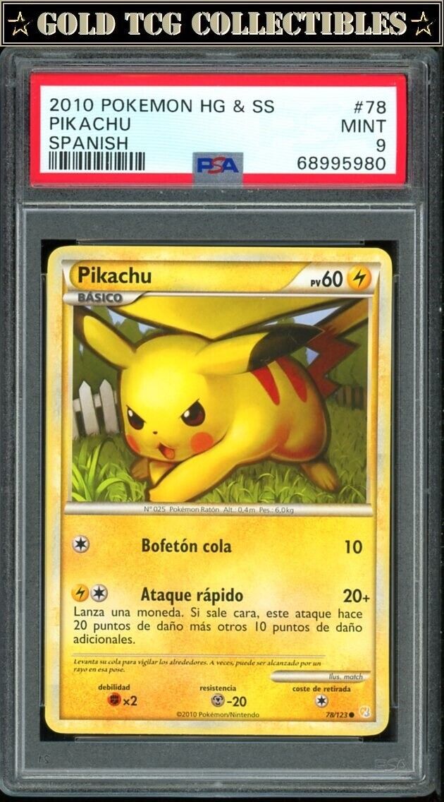 PSA 9 ⭐️ Pokemon Pikachu #78 Holo 2010 Heartgold PSA 9 ⭐️ Pokemon Pikachu #78 Holo 2010 Heartgold